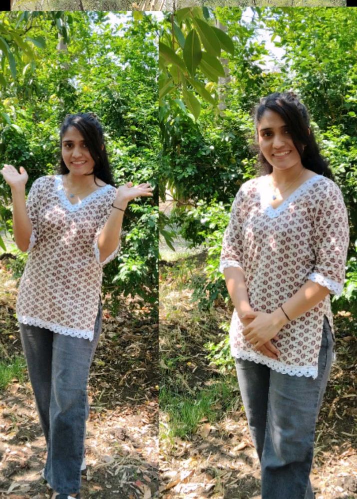 Trending Short Kurti 500 Rupees With Hairbow ✅