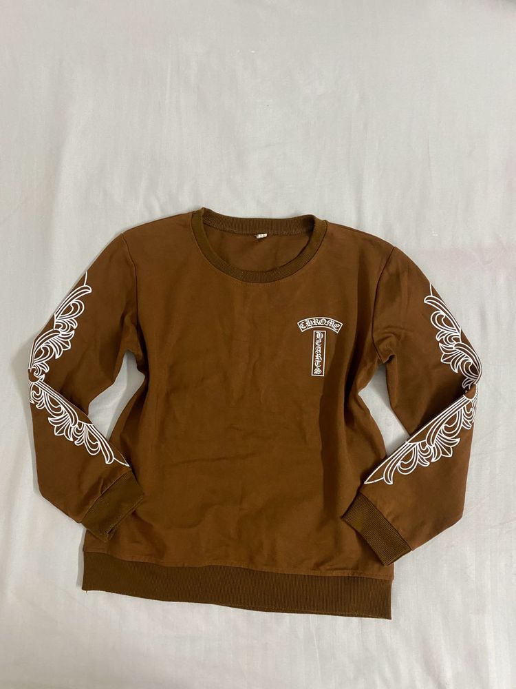 Brown Long Sleeve Sweat shirt bust 34/36