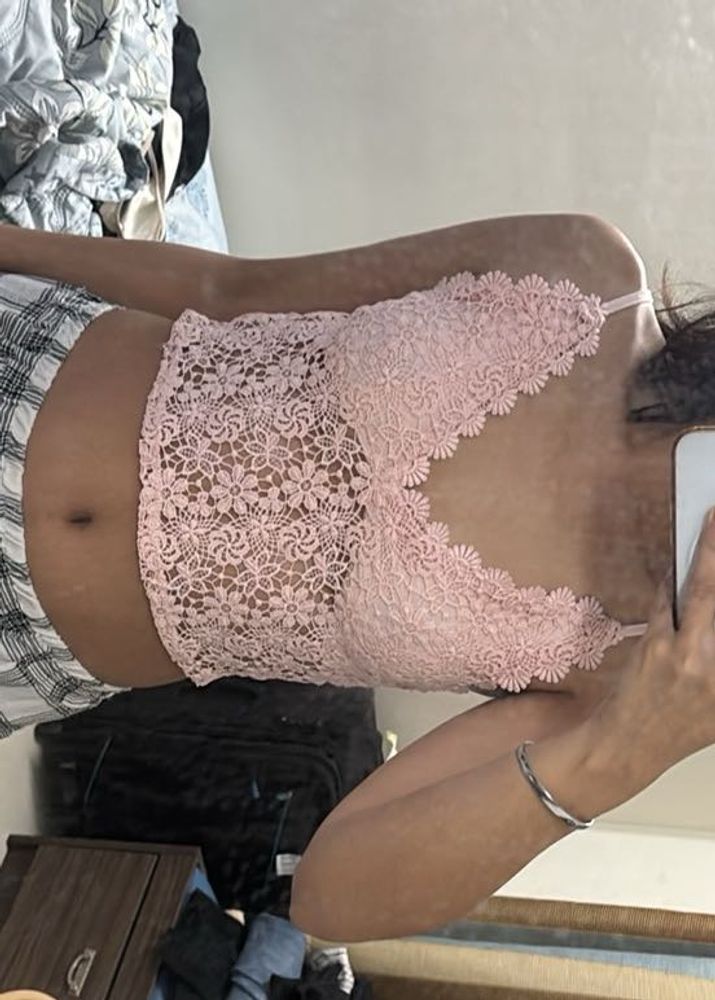 H&amp;M Pink Crop Top