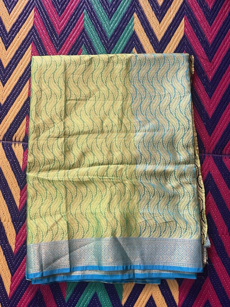 Elegant Green Banarasi Saree