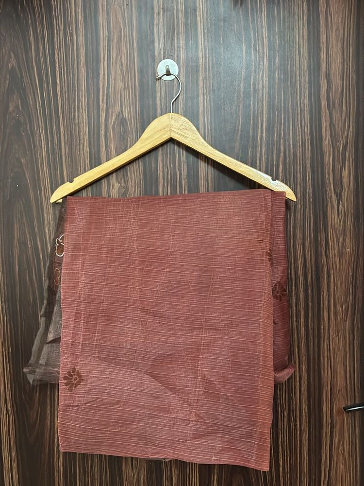 Organza Mauve Saree