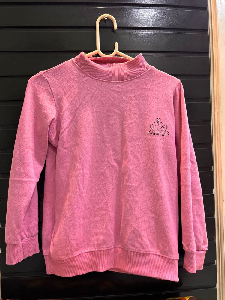 Cute Pink Long Sleeve Top