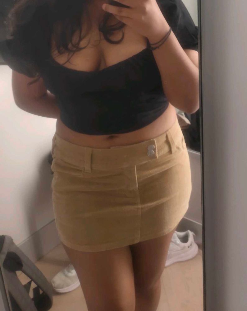 Beige Mini Skirt from H&amp;M