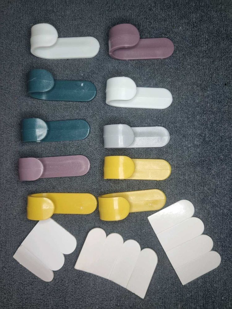 10 Pack Adhesive Cord Hanger