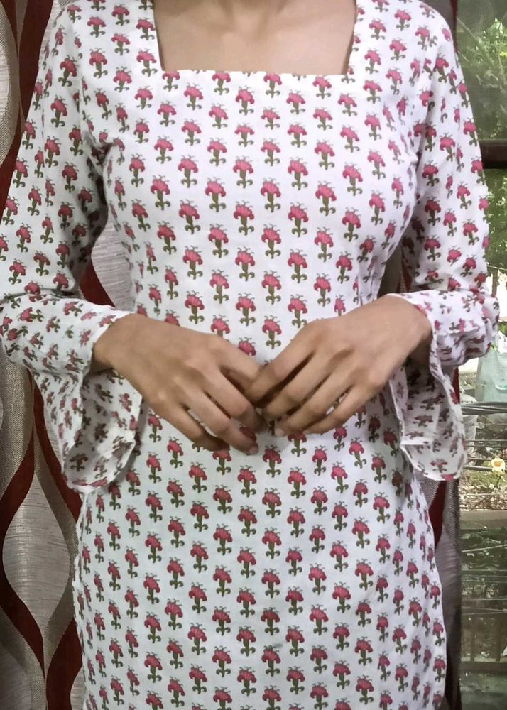 Floral Print Kurta