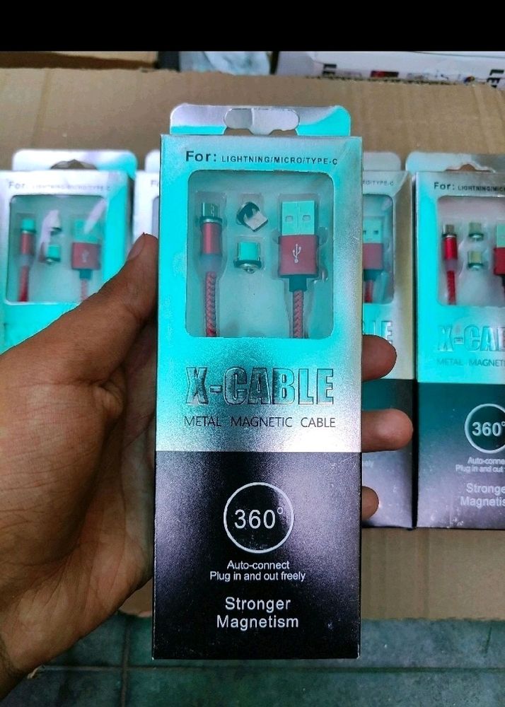 Magnetic Fast Cable Charges 3 Types Of Phone