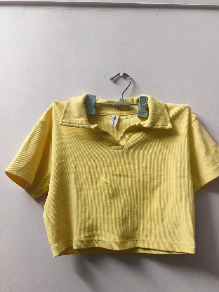 Yellow Crop Top