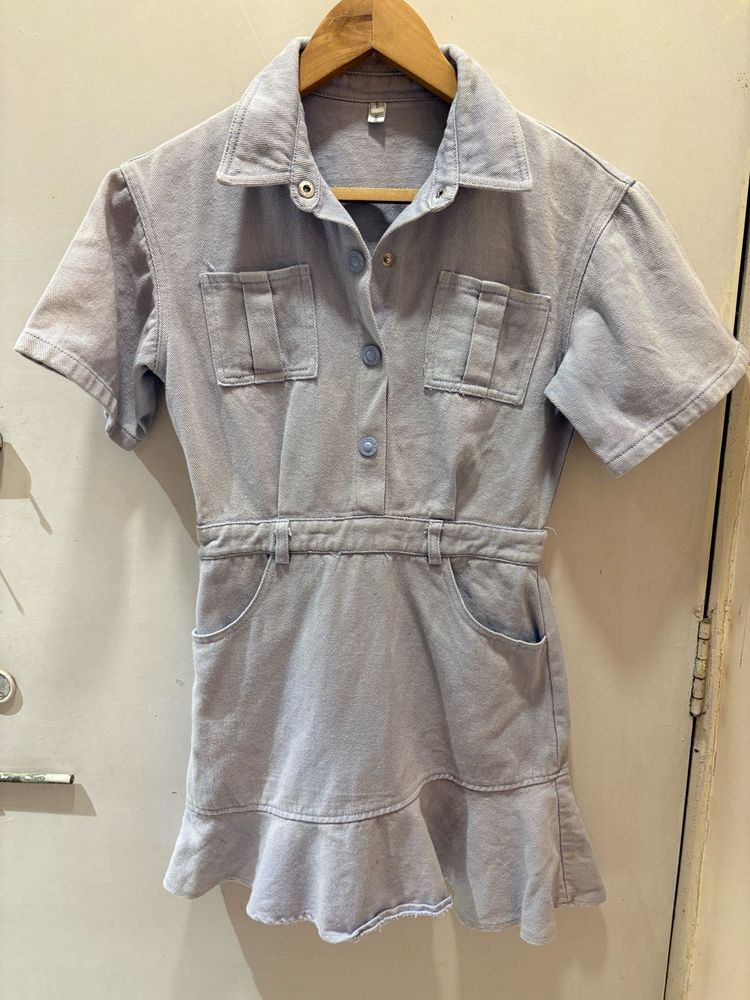 Cute Denim  Dress