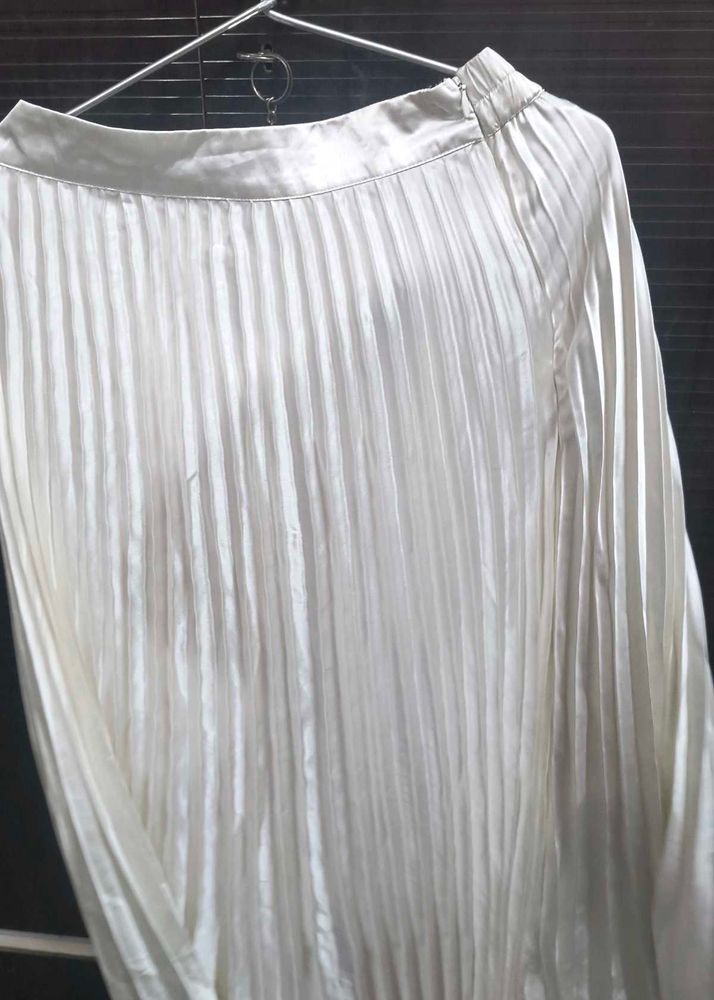 Pleated Maxi Skirt