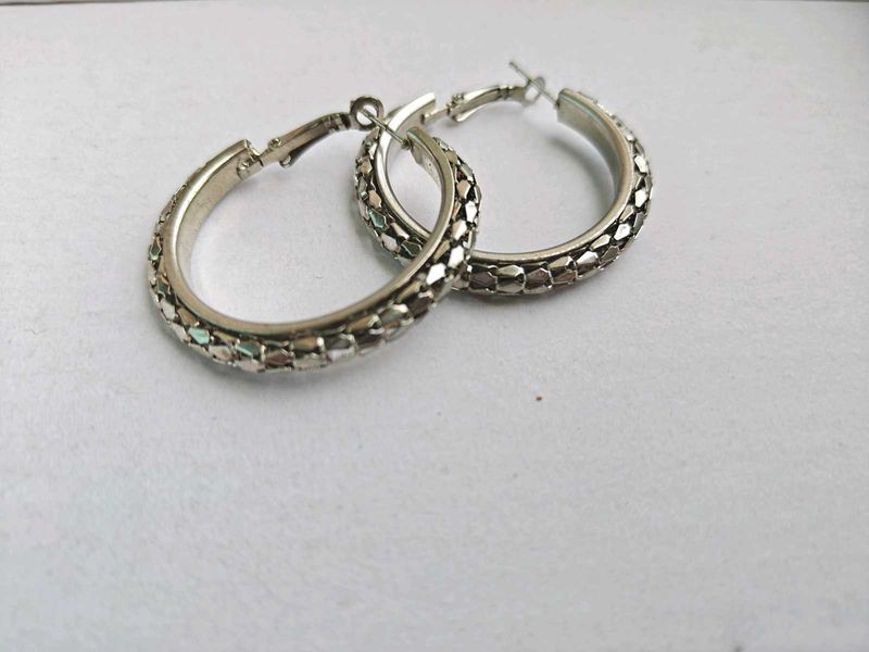 Silver Hoop Earrings