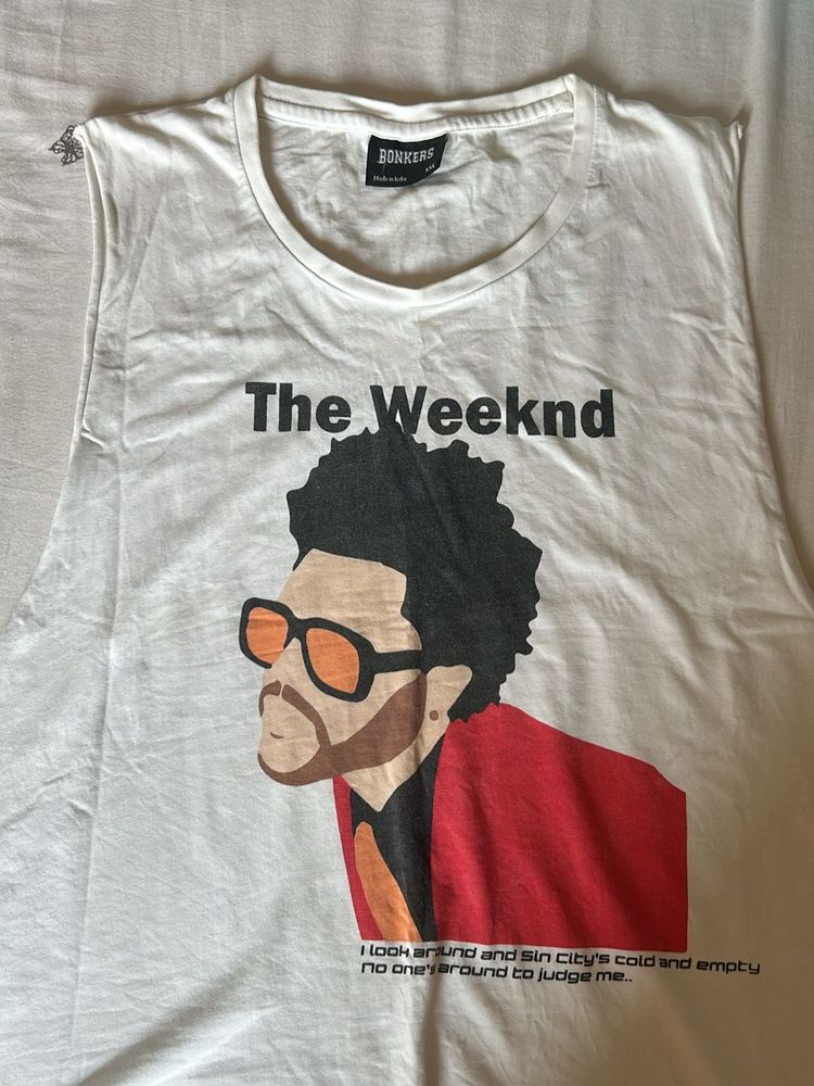 The Weeknd Extended Sleeveless T Shirt