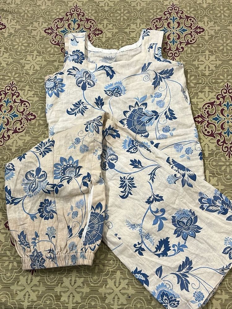 Floral Print Kurta Set