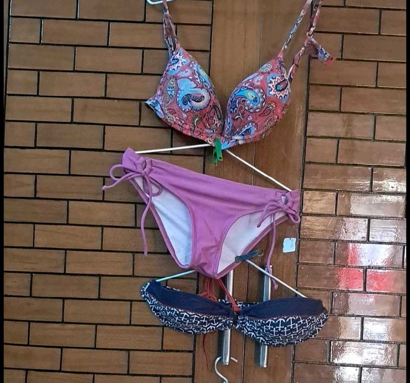 Paisley Bikini Set And Bra Panty