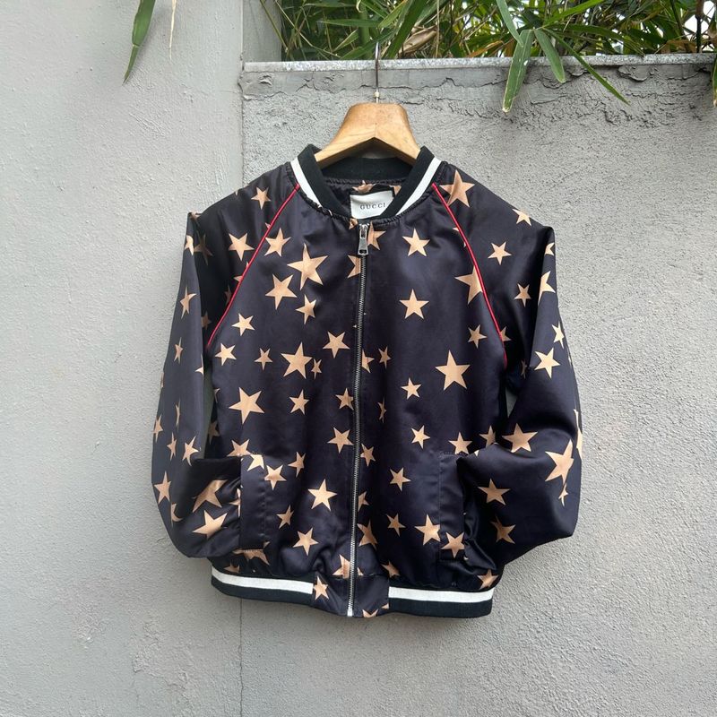 Gucci Star Print Bomber Jacket