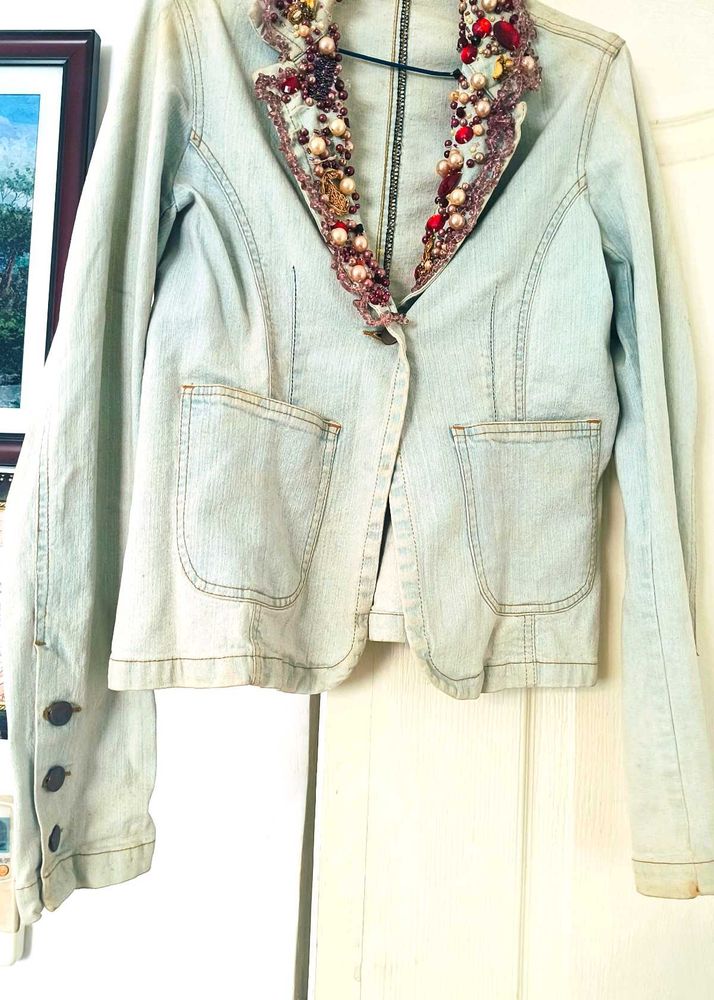 SALE Seal Sexy Beaded Denim Ja