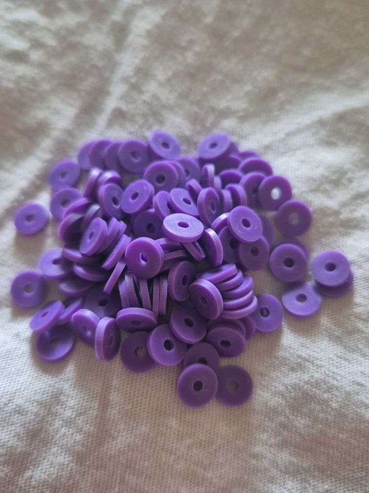 Purple Clay Beads 🎀