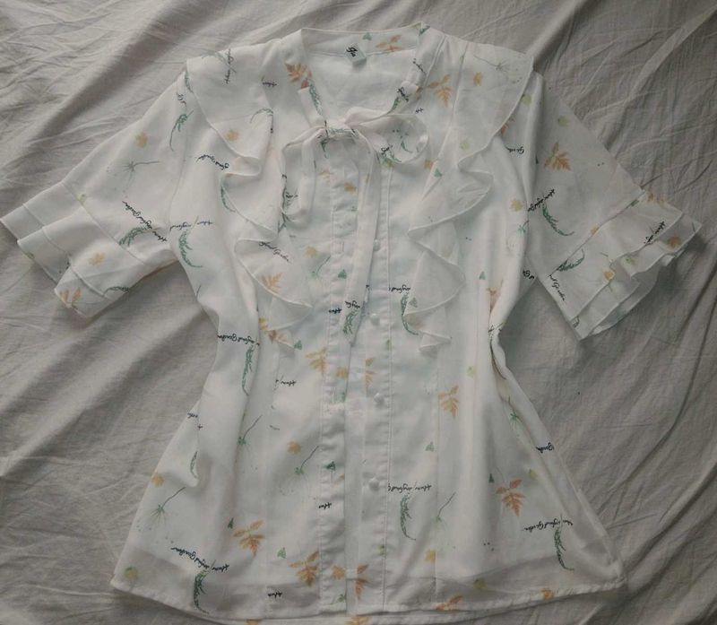 Floral Ruffle Blouse