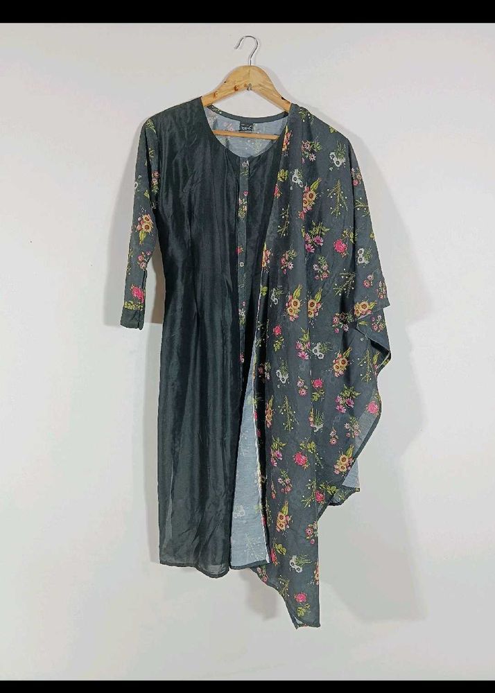 Floral Print Kurta with Dupatta