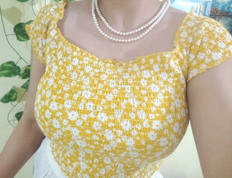 Summer Vibes Pintresty Floral Crop Top