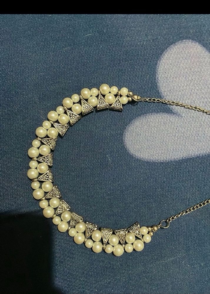 Pearl and Silver Necklace