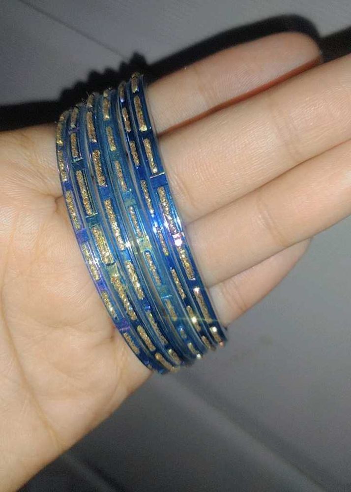 Blue Glass Bangles