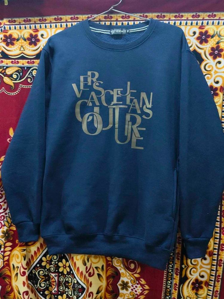 Men 2 Pocket Dark Blue Sweatshirt
