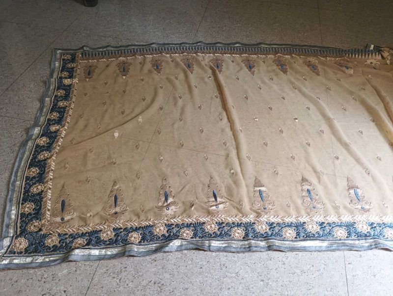 Resham Work Saree