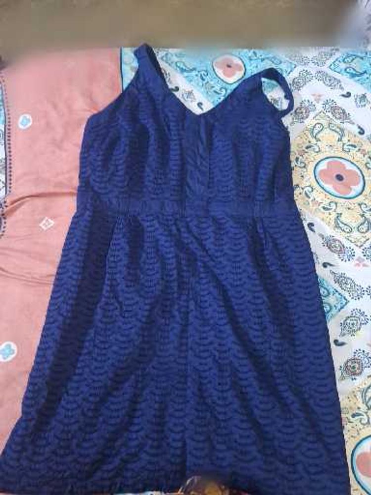 Navy Blue Sleeveless Dress
