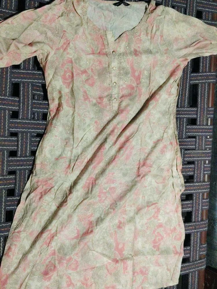 Floral Print Kurta