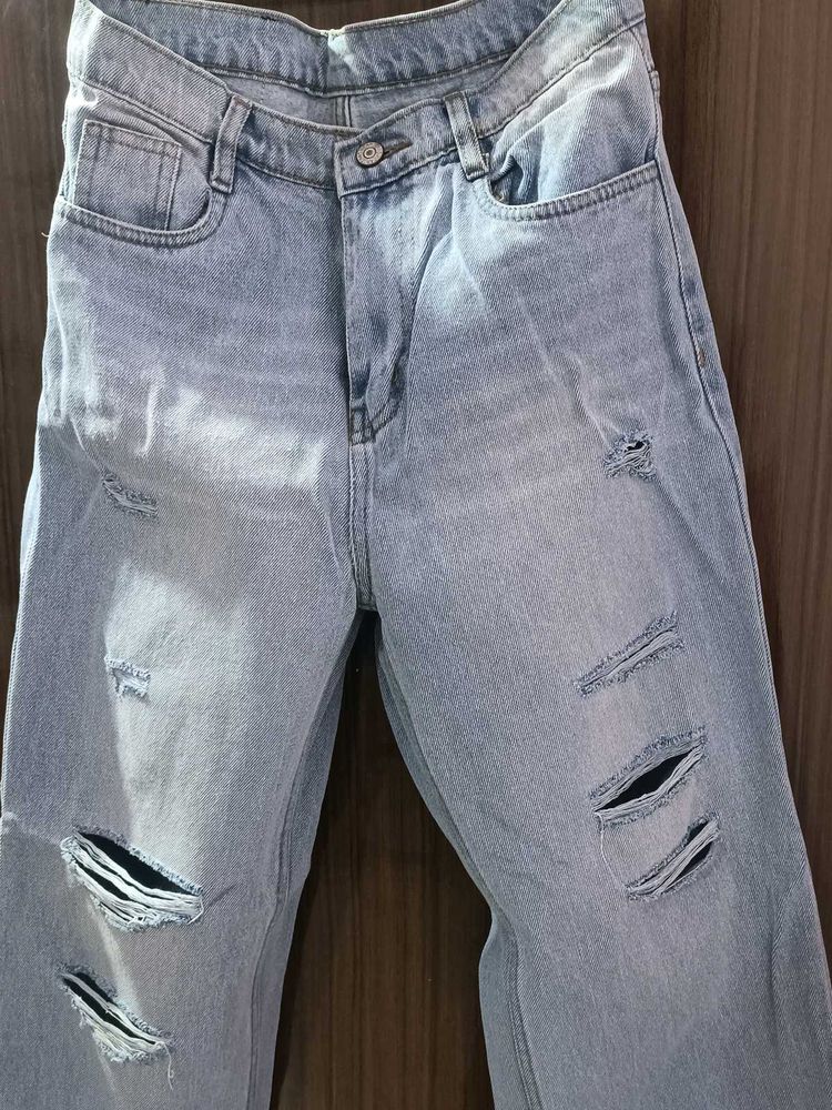 Ripped Light Wash Jeans