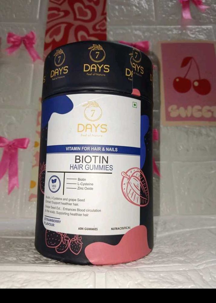 7 Days Biotin Hair Gummies