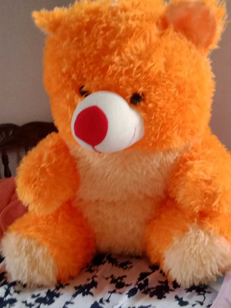 Orange Plush Teddy Bear