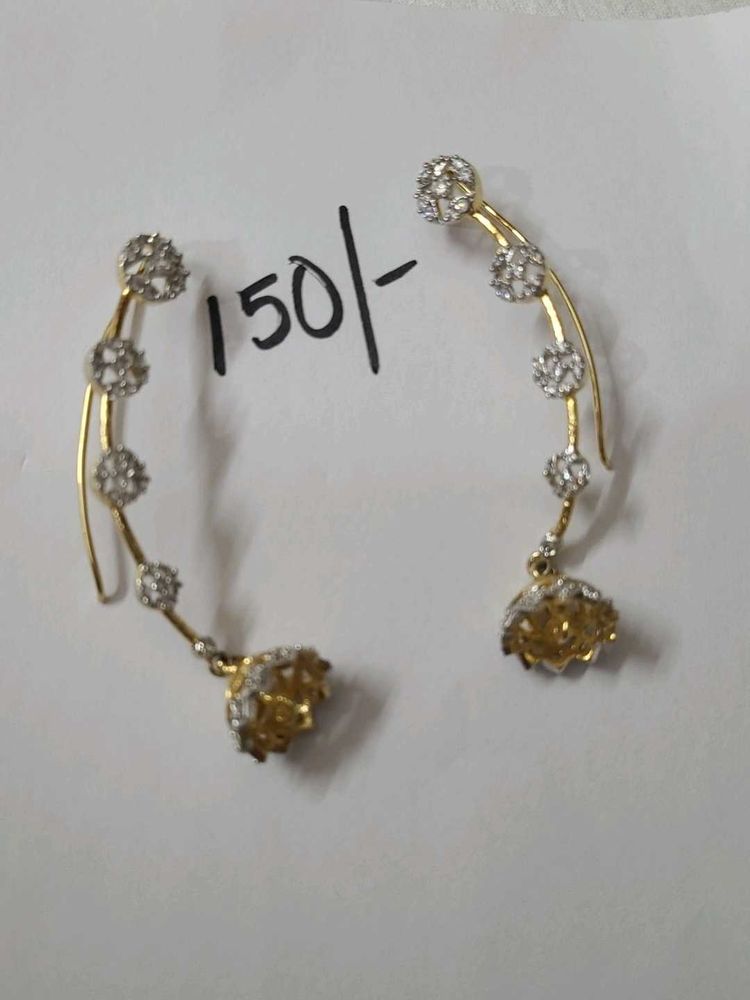 Gold Diamond Earrings