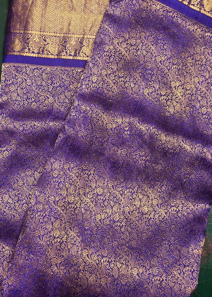 Elegant Purple Silk Saree