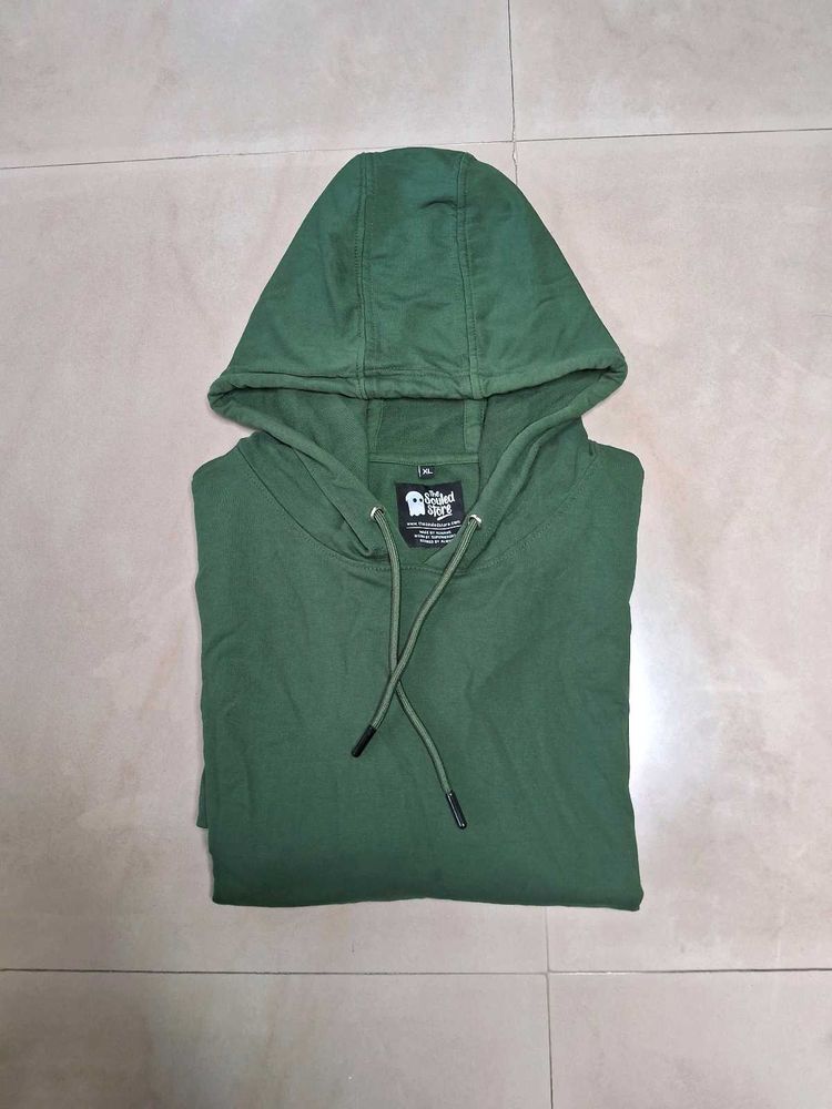 Hoodie Dress: Olive Green