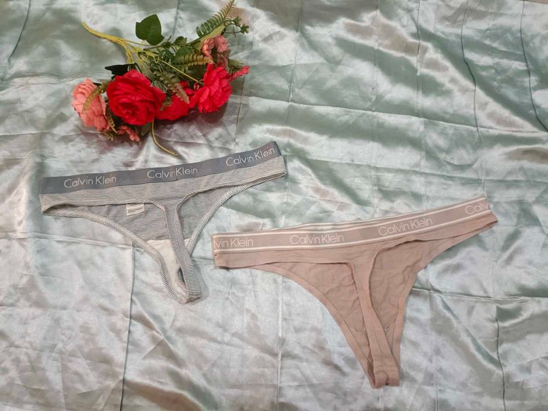 Combo Of Two Calvin Klein Thong Panties