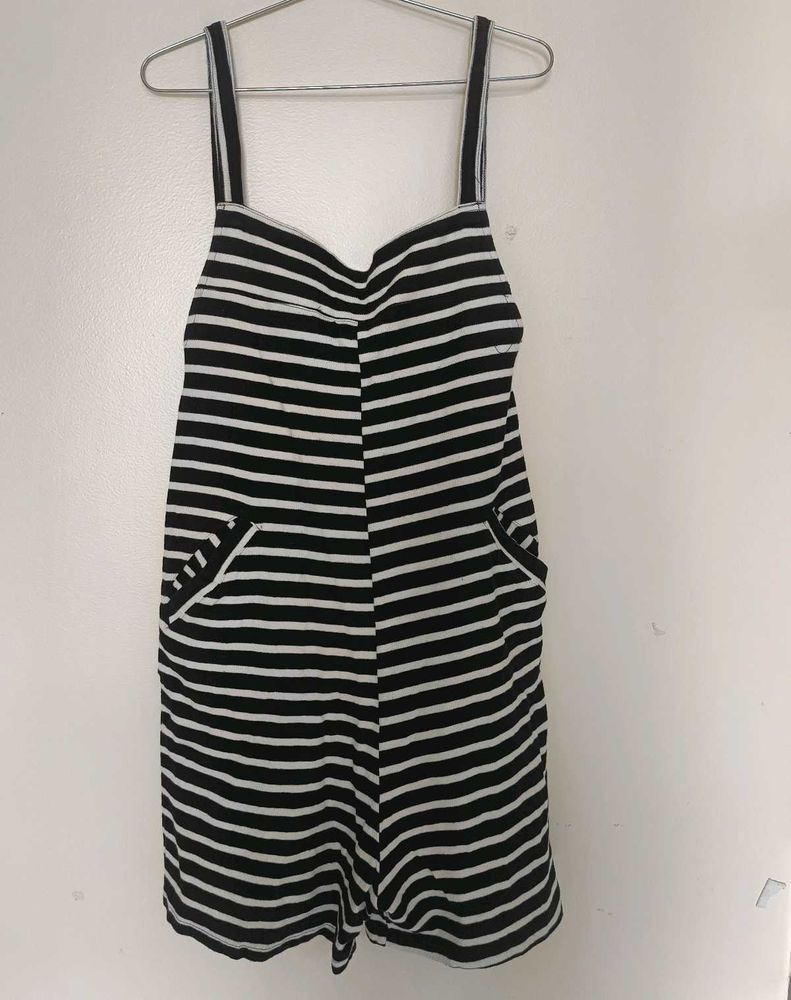 Striped Pocket Romper