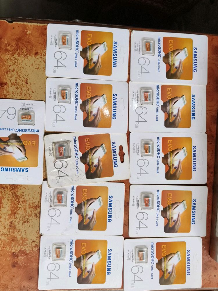 11Pcs 64Gb Samsung memory Card