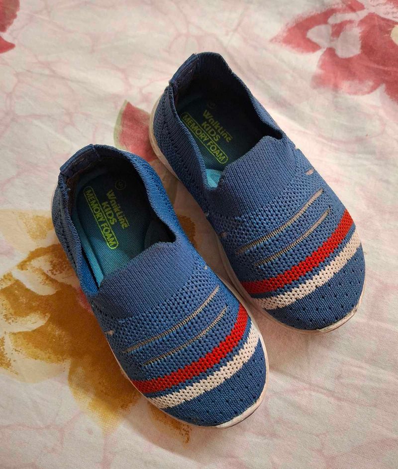 Baby Blue Slip-On Shoes