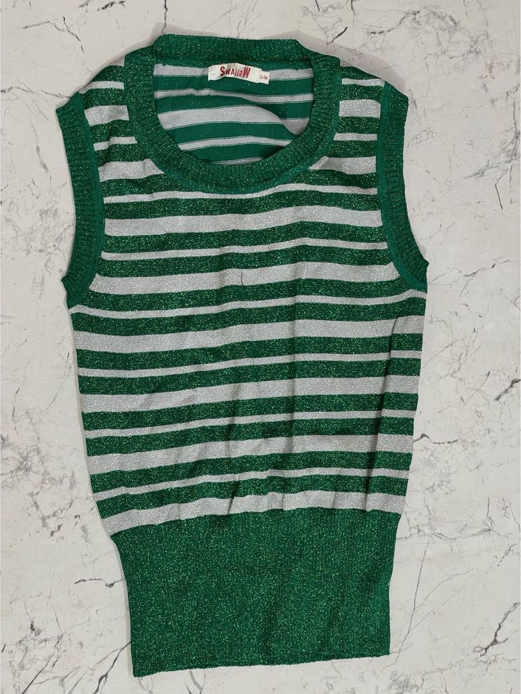 Striped Sleeveless Top