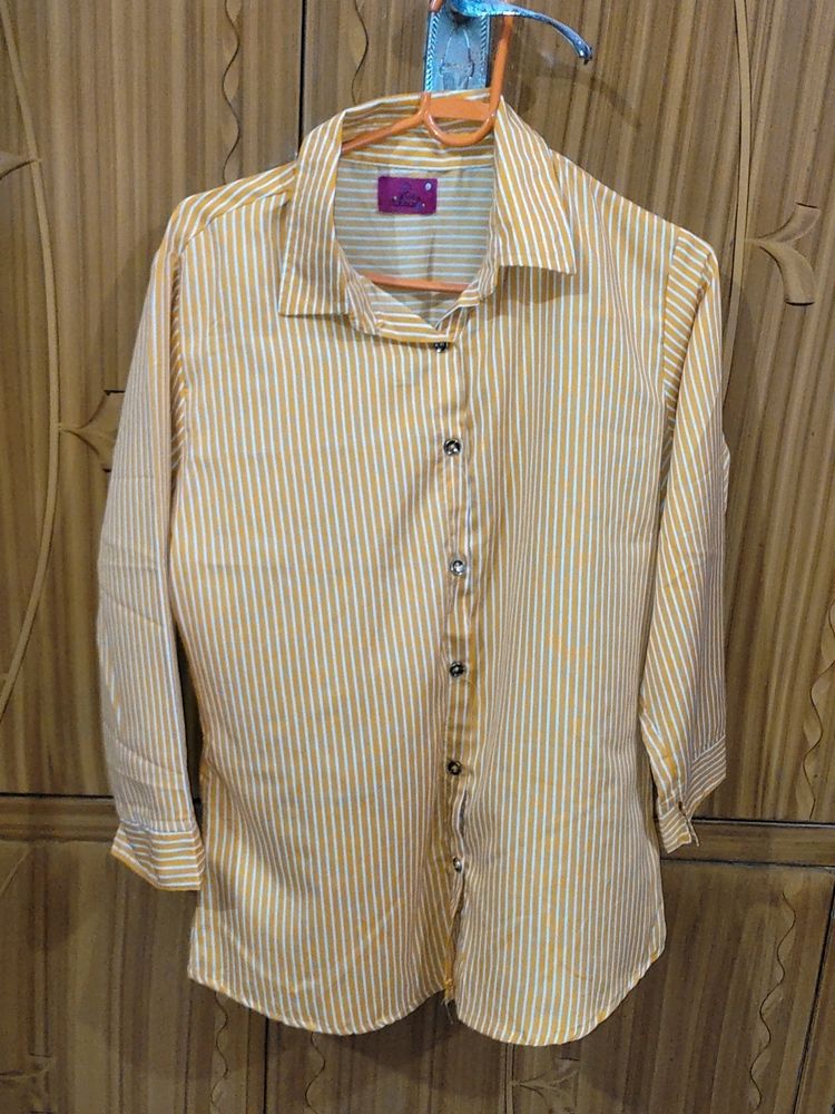 Striped Button-Down Shirt