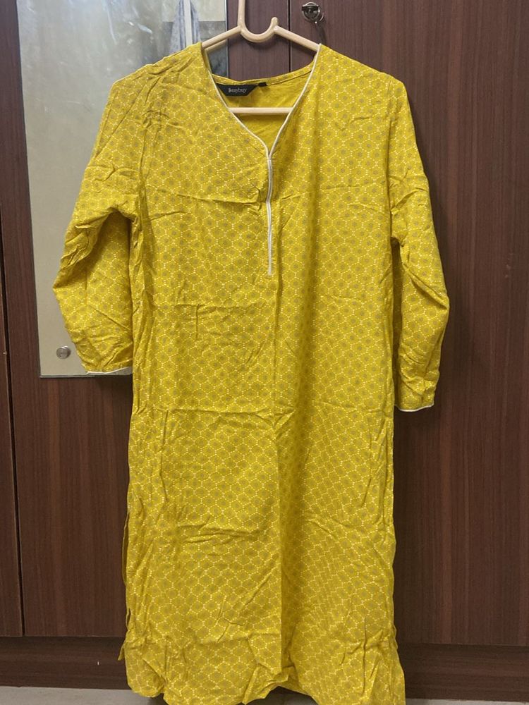 Yellow Printed Tunics