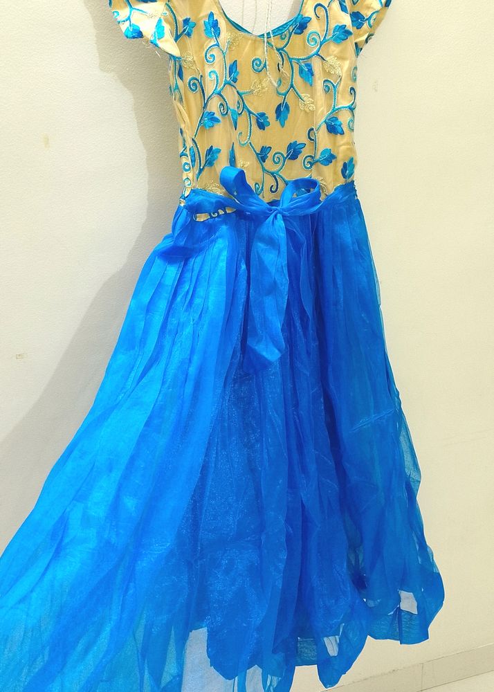 🤰🏻flared Gown For Baby Shower🌍Sea Green Colour