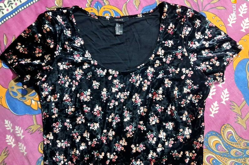 Black Velvet Top