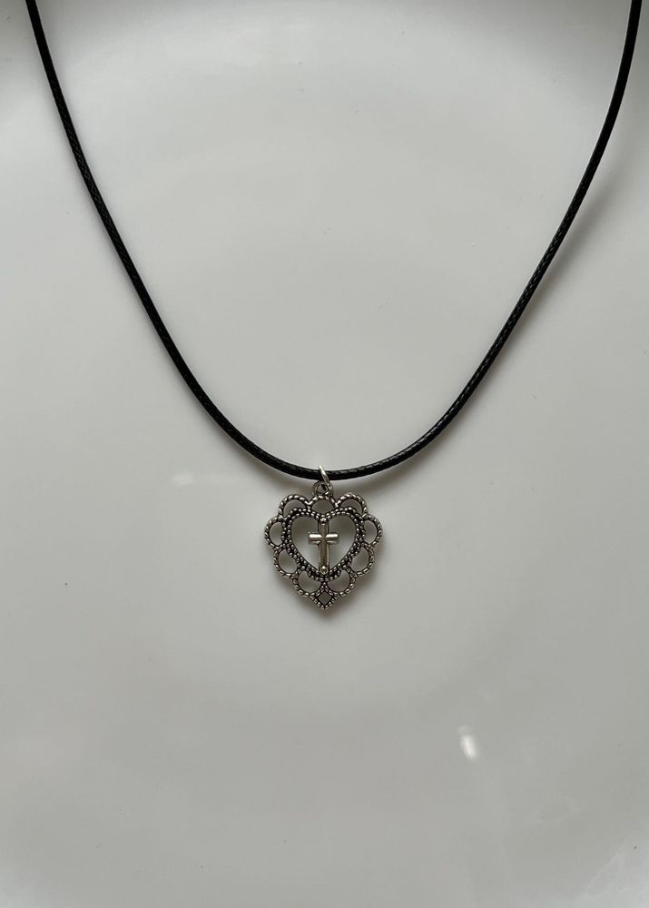 Heart Cross Necklace