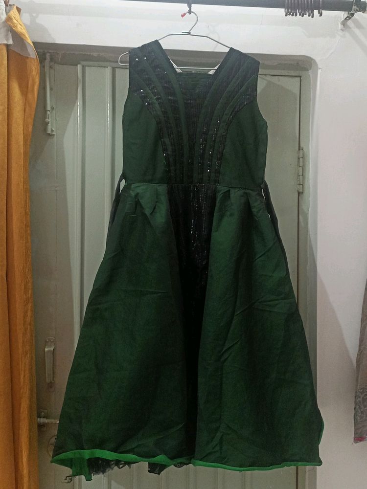 Green Gown For Girls