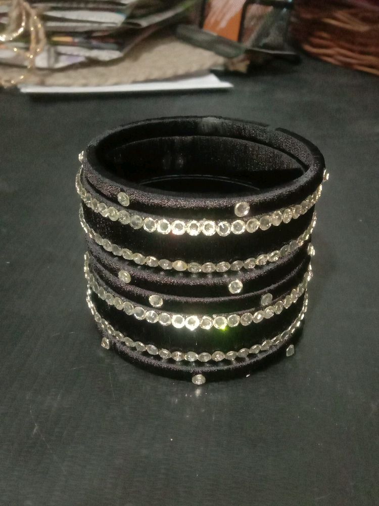 Black  Diamond Bangle