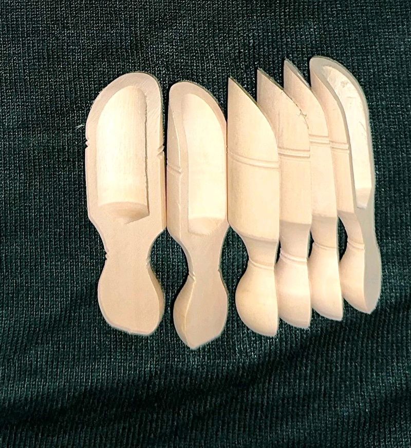 6cms Mini Wooden Spoons