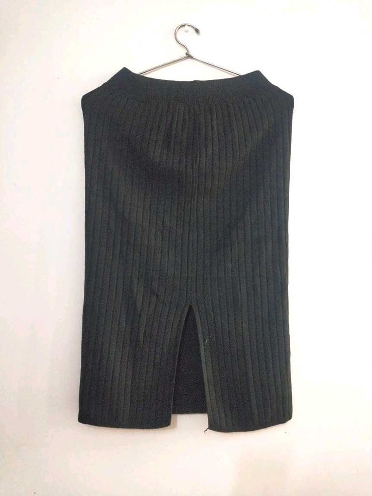 Black Woolen Skirt