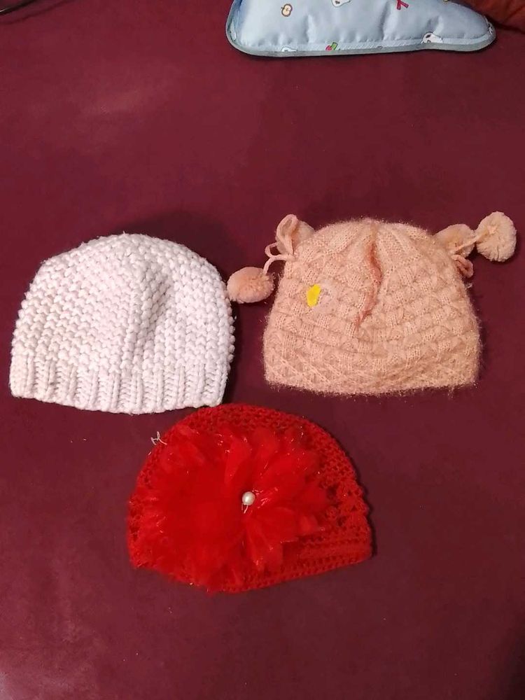 Cute Baby Hats - Set of Three